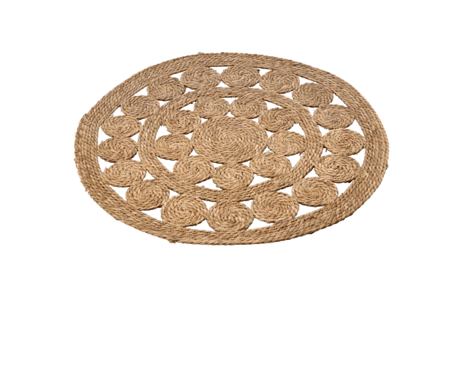 Kulatá podložka z mořské trávy 80 cm