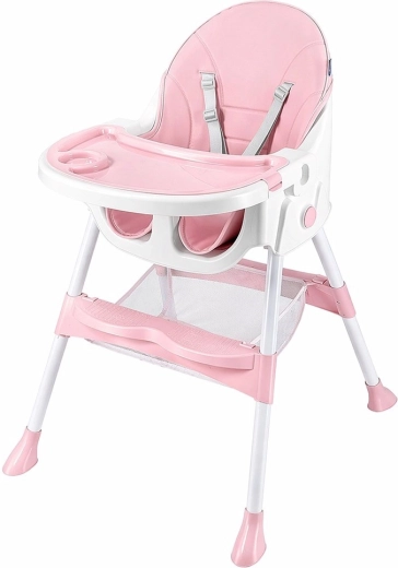 Jídelní židlička Baby Mix Nora, růžová dusty pink