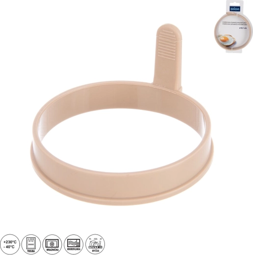 Silikonový kroužek na lívance a volská oka 9,5 cm béžový