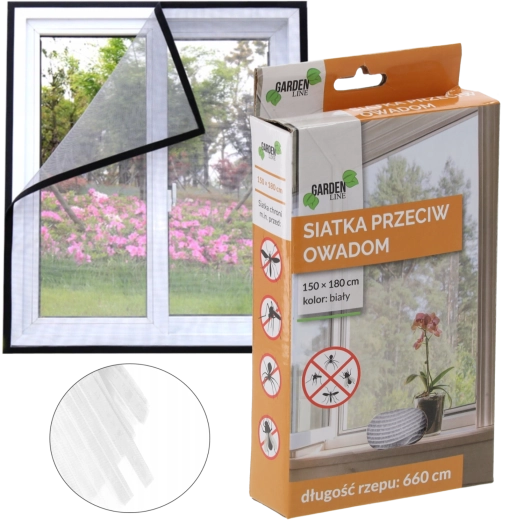 Síť proti hmyzu 150 × 180 cm bílá