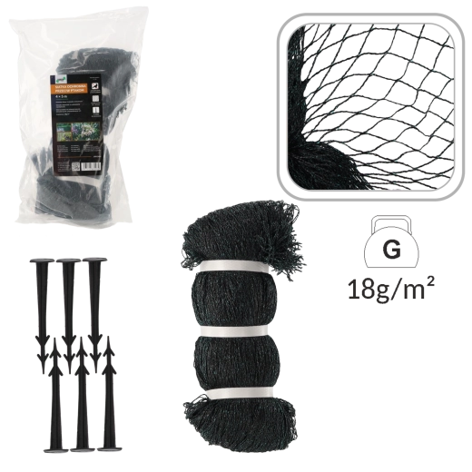 Ochranná síť proti ptákům 4 × 5 m (18 g/m²)