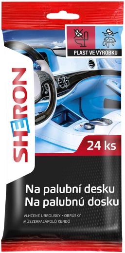 Ubrousky na palubní desku SHERON 24 ks