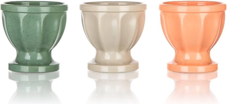 Plastový kalíšek na vajíčka Culinaria, mix barev, 3 ks