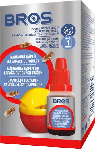 Bros náhradní náplň do lapače ovocných mušek 15 ml