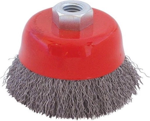 Hrnkový copánkový kartáč M14 75 mm, drát 0,3 mm