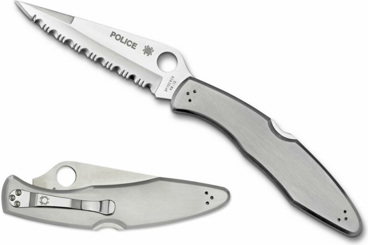 Spyderco Police zubatý kapesní nůž, celoocelový 10,7 cm
