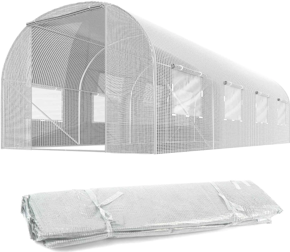 Bílý kryt na zahradní fóliovník 2,5 × 4 m (10 m²) PLONOS