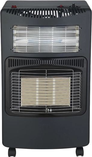 Přenosná kombinovaná kamna na PB a elektřinu s kolečky