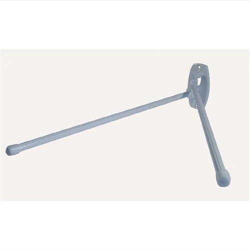 Dvouramenný kovový sušák na ručníky – bílý