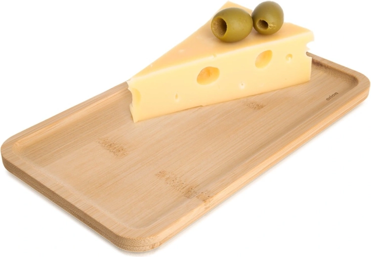 Bambusový servírovací talíř na občerstvení 20 × 11 cm