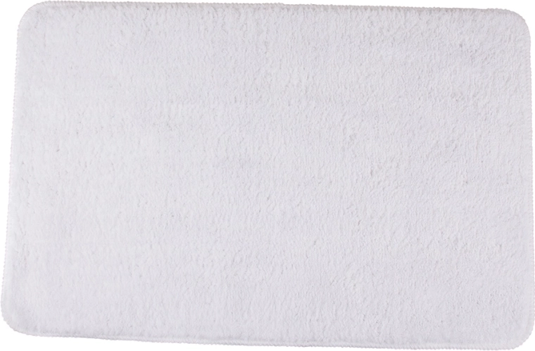 Bílá koupelnová předložka 45 × 70 cm