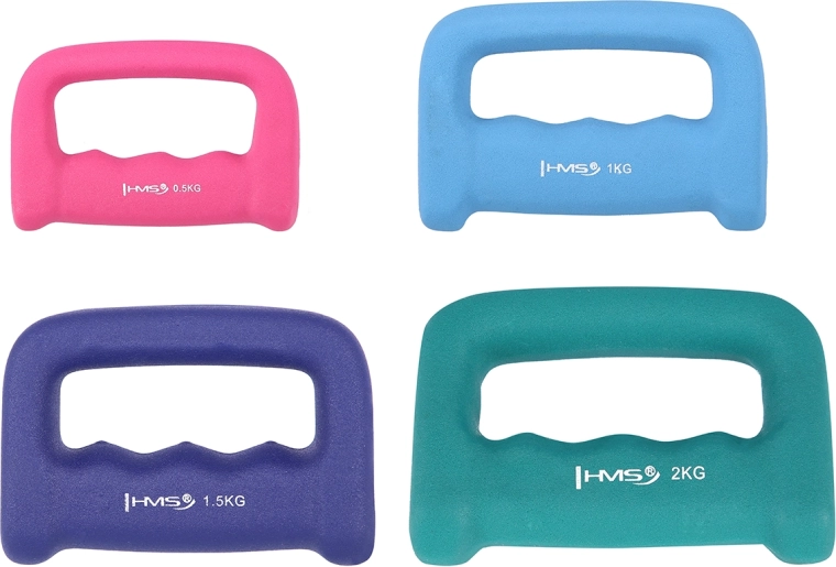 Neoprenová jednoručka s držadlem 2 kg HMS