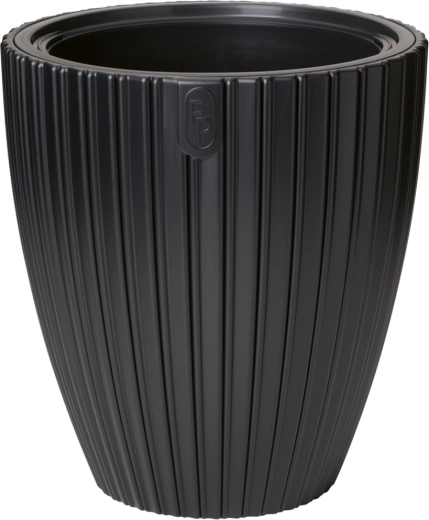 Květináč MIKA 30 cm – hluboká černá