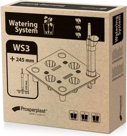 Samozavlažovací systém pro čtvercové květináče 24,5 × 24,5 cm