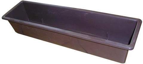 Plastový truhlík na květiny 60 cm hnědý