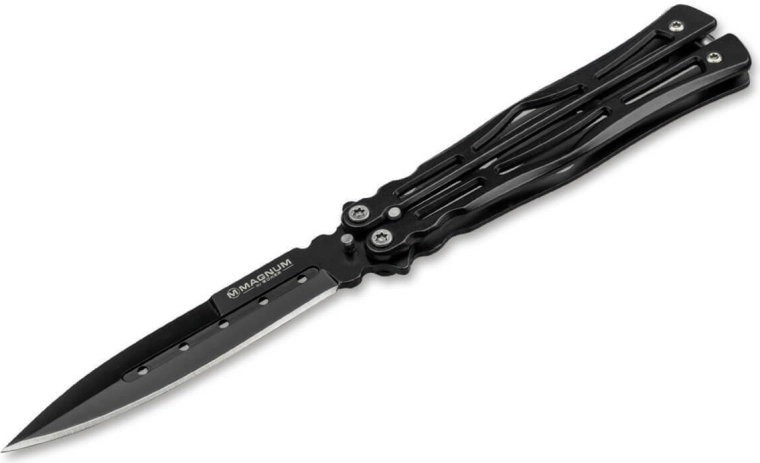 Balisong nůž Magnum Neptis s černou čepelí