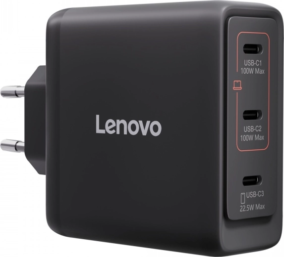 Lenovo multiportová nabíječka USB‑C GaN 100 W