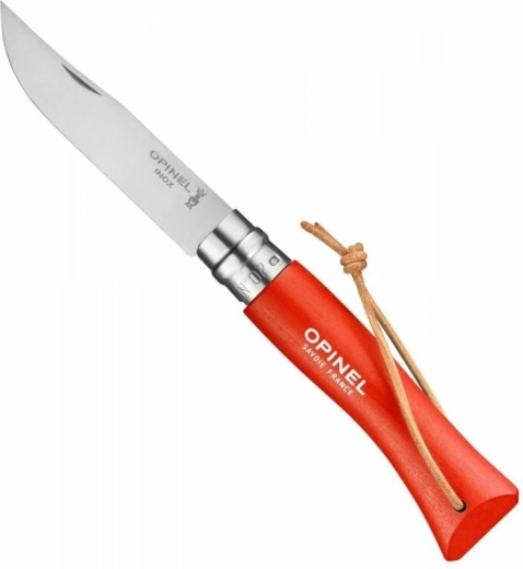 Opinel N°07 Trekking oranžový kapesní nůž, bukové dřevo