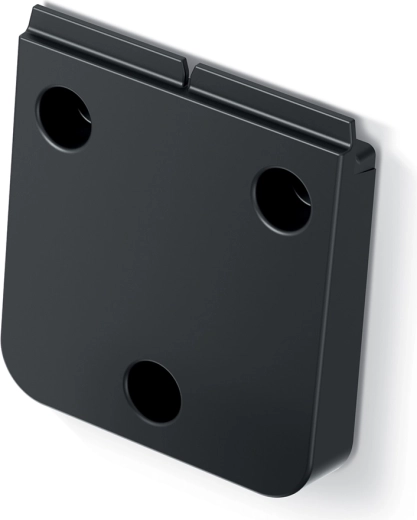 Nástěnný věšák SYSTEMA z recyklovaného plastu – černý