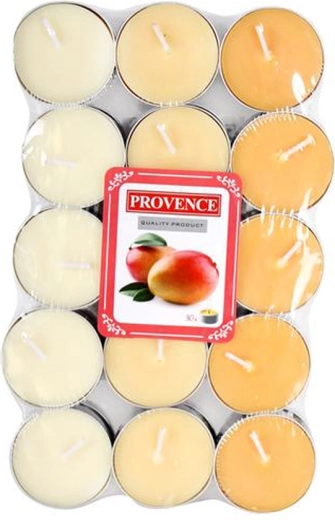 Vonná čajová svíčka Provence mango 30 ks