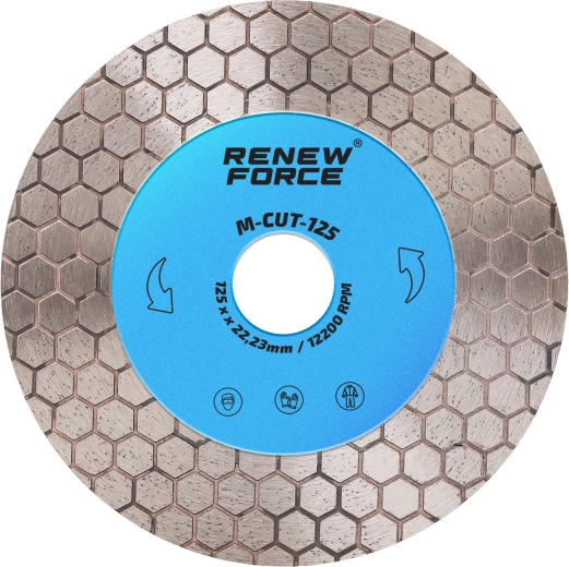 Diamantový kotouč na řezání gresu a keramiky Renew Force 125 mm