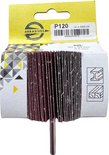 Kotouč lamelový stopkový 60 × 40 × 6 mm, zrnitost 120