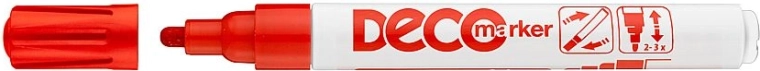 Deco lakový popisovač červený