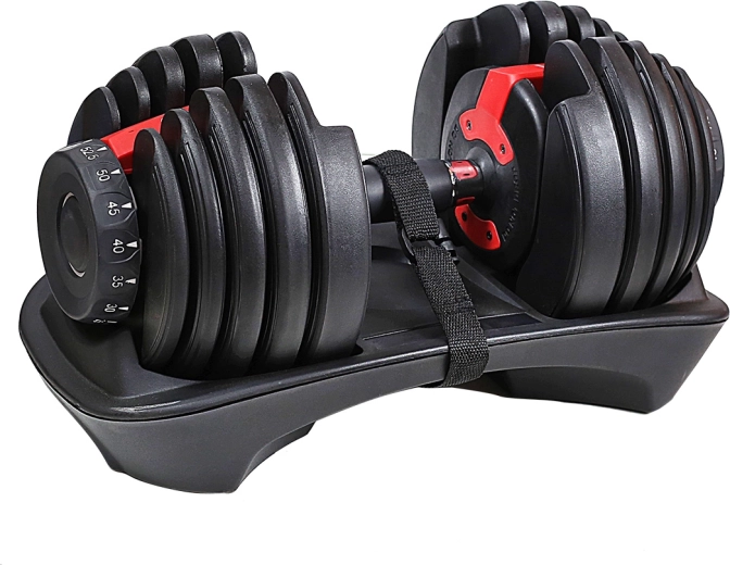 Nastavitelná jednoruční činka s rychlou volbou zátěže 24 kg