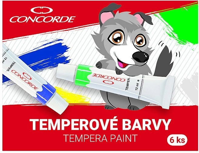 Temperové barvy CONCORDE 6×12 ml