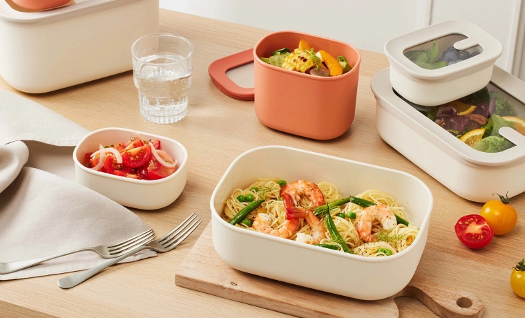 Dózy na potraviny LocknLock Dual Nesting, sada 3 ks