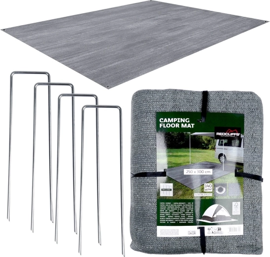 Podlahová podložka do stanu a předsíně 250 × 300 cm se kolíky