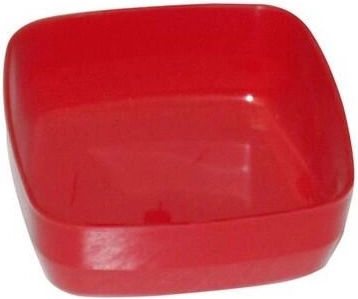 Plastová hranatá kompotová miska 10 cm – mix barev