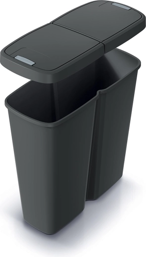 Prosperplast Compacta Q Duo odpadkový koš 50 l pro třídění odpadu