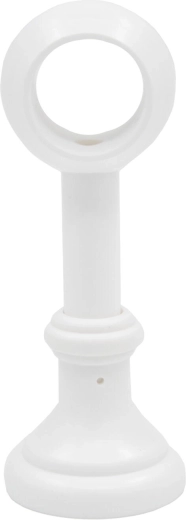 Bílý plastový držák na závěsovou tyč