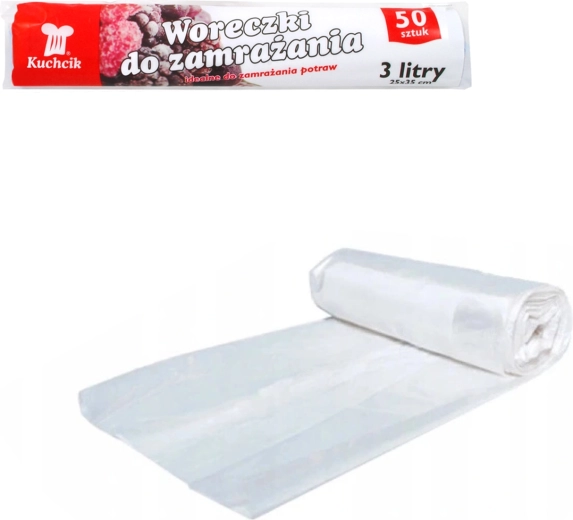 Mrazicí sáčky Kuchcik 25 × 35 cm, 3 l (50 ks)