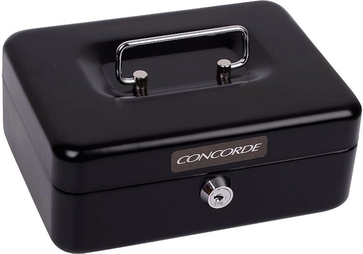 Kovová pokladní schránka CONCORDE 22 černá
