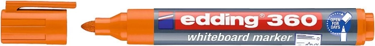 Popisovač na bílé tabule edding 360, oranžový