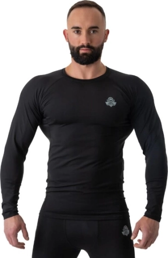 Pánský kompresní rashguard DBX Bushido RSL Black s dlouhým rukávem