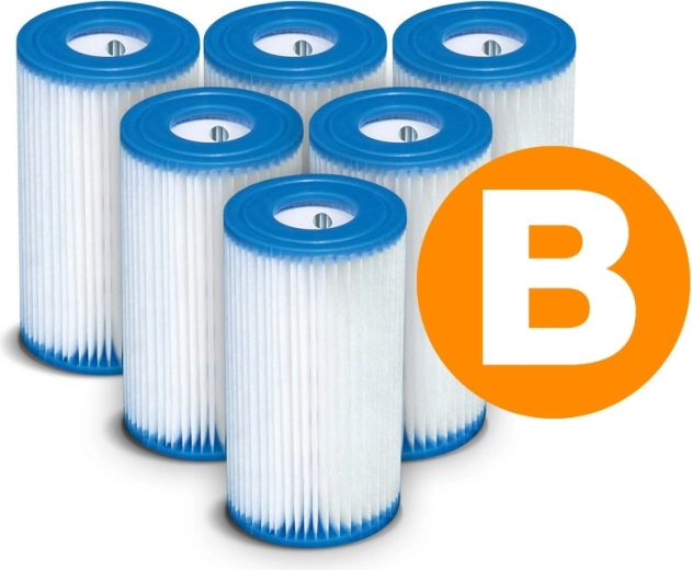 Papírový filtr do bazénové pumpy Typ B – sada 6 ks INTEX
