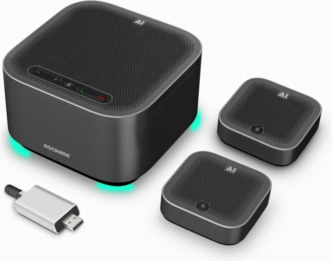 Bezdrátová konferenční sada Rocware A10W pro velké zasedací místnosti