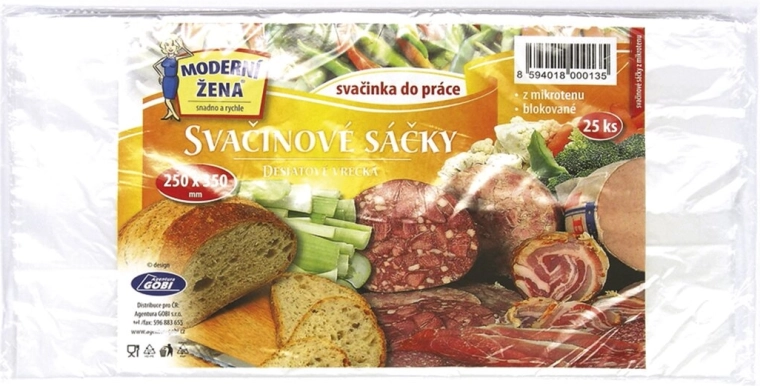 Svačinové sáčky 25 × 35 cm, 25 ks