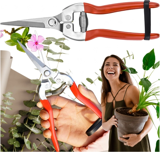 Jednoruční zahradní nůžky na keře a větve
