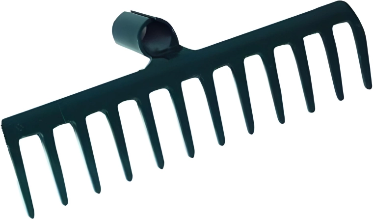 Železné hrábě bez násady, 12 zubů