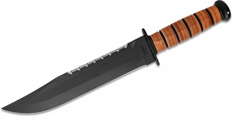 KA-BAR Big Brother – survival nůž 24 cm s koženou rukojetí a pouzdrem