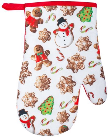 Vánoční kuchyňská chňapka Perníčky 19 × 27 cm