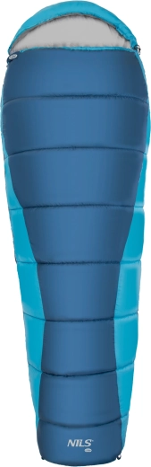 Spací pytel mumie NILS Camp šedo-modrý