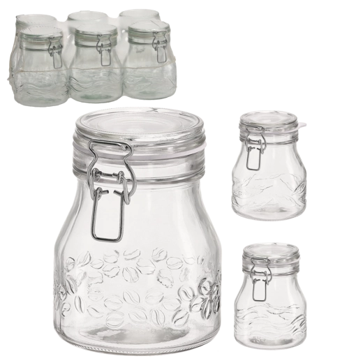 Sklenice Comfort 790 ml se sponovým uzávěrem