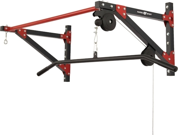 Nástěnná hrazda s horní kladkou a držákem boxovacího pytle MARBO Sport MH-D204