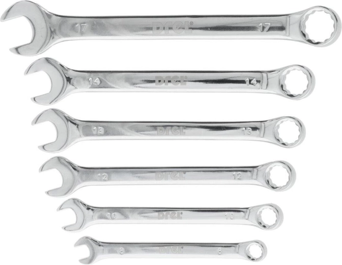 Sada kombinovaných klíčů 8–17 mm, 6 dílů