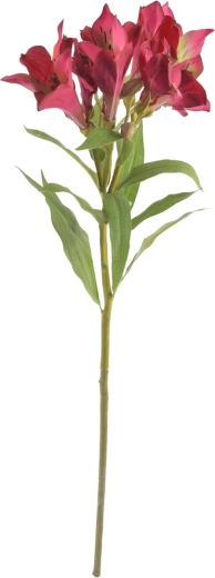 Umělá lilie červená 63 cm